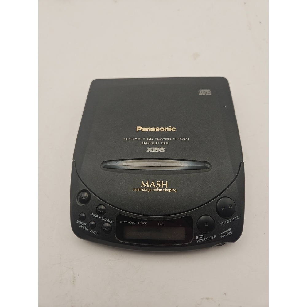 VTG 1993 Panasonic SL-S331 Portable CD Player Backlit LCD XBS Discman FOR PARTS